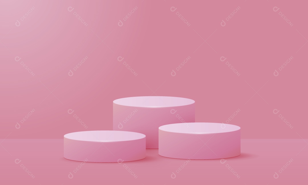 Podium Rosa Vetor EPS