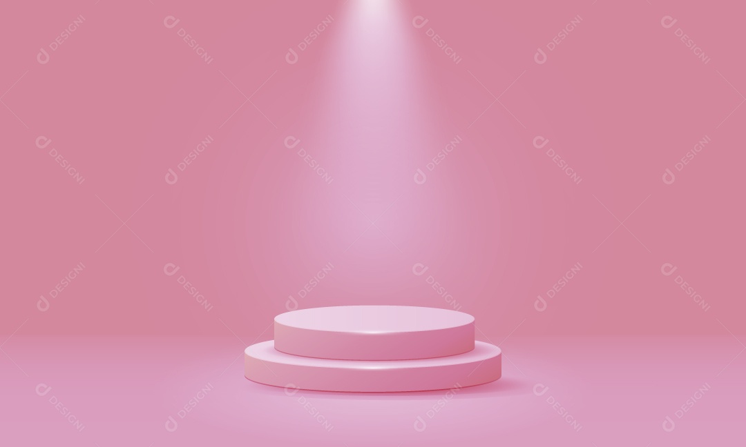 Podium Rosa Vetor EPS