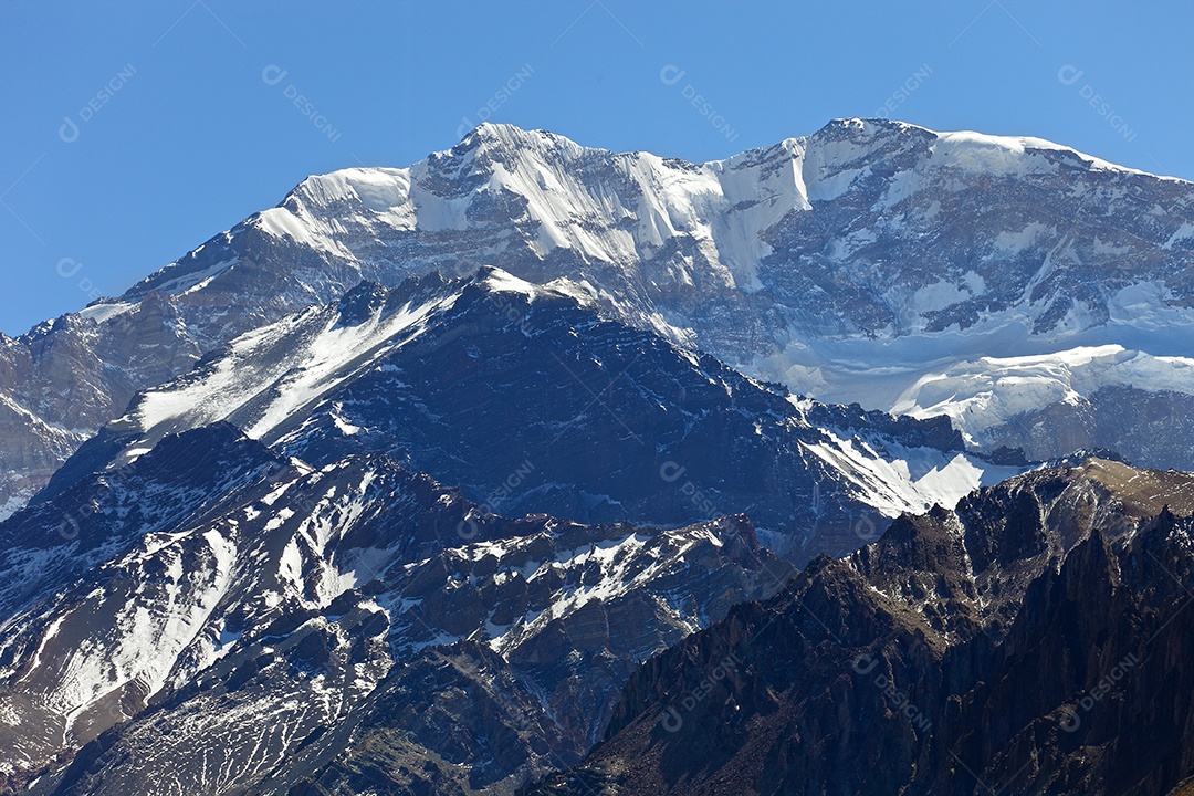 Aconcágua a montanha mais alta das américas cordilheira dos andes