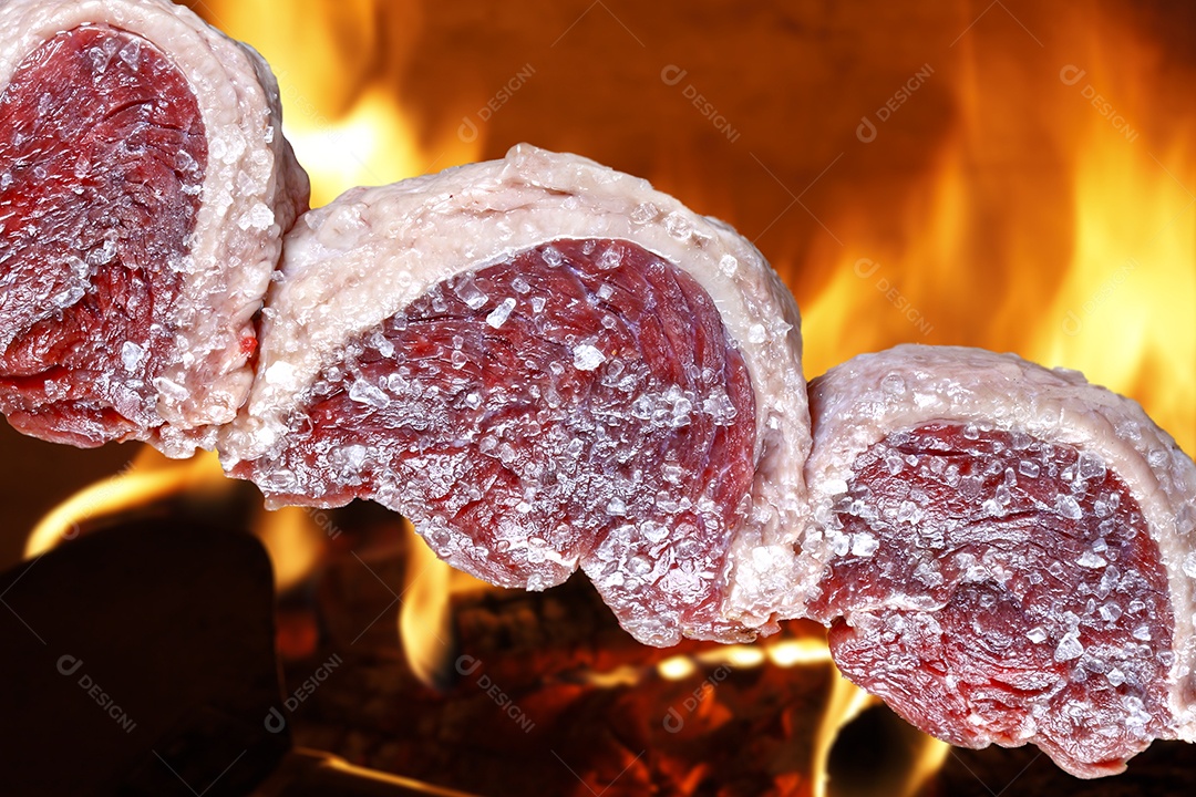 Espeto de picanha com sal