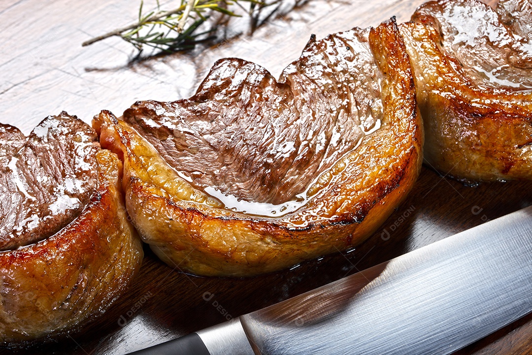 Picanha assada suculenta