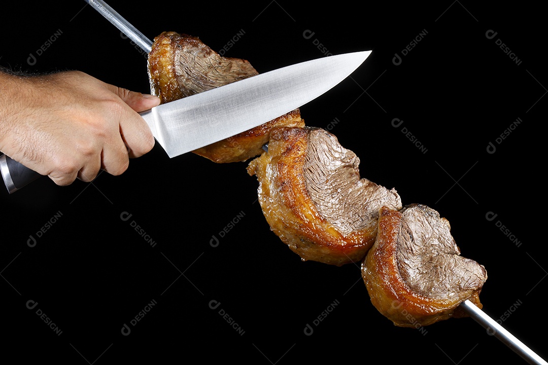 Espeto de picanha assado