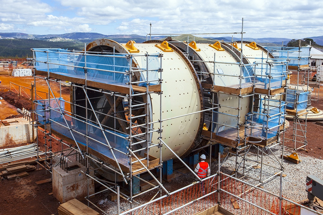 Moinho de bolas para moer minério de ferro