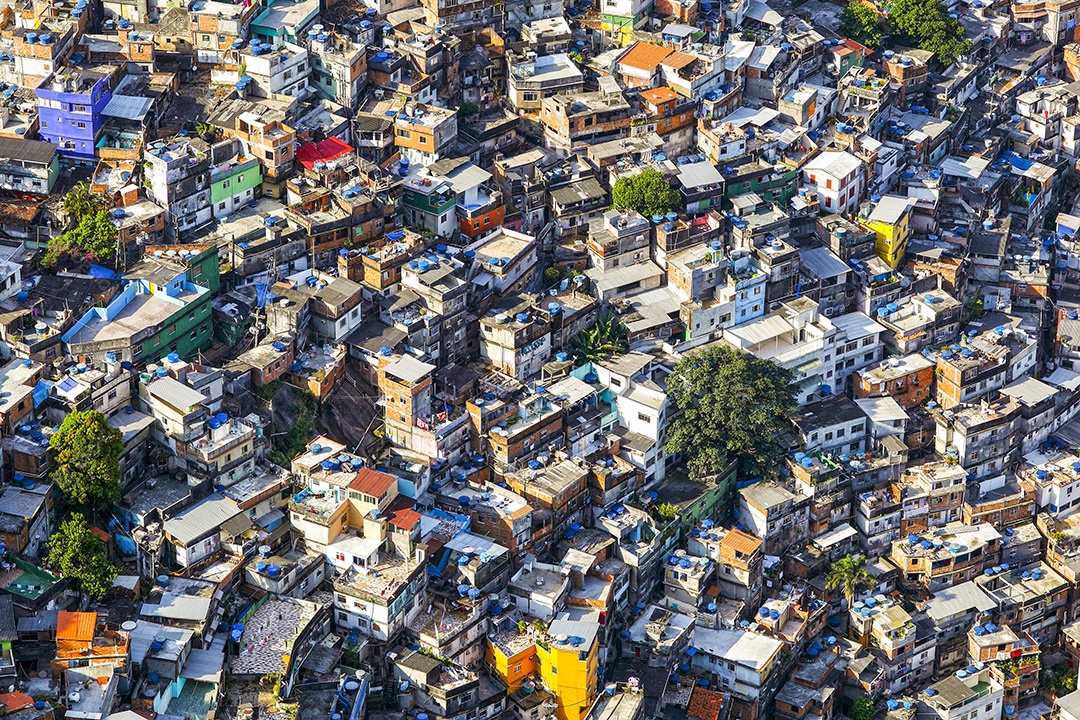 Comunidade da rocinha no Rio de Janeiro