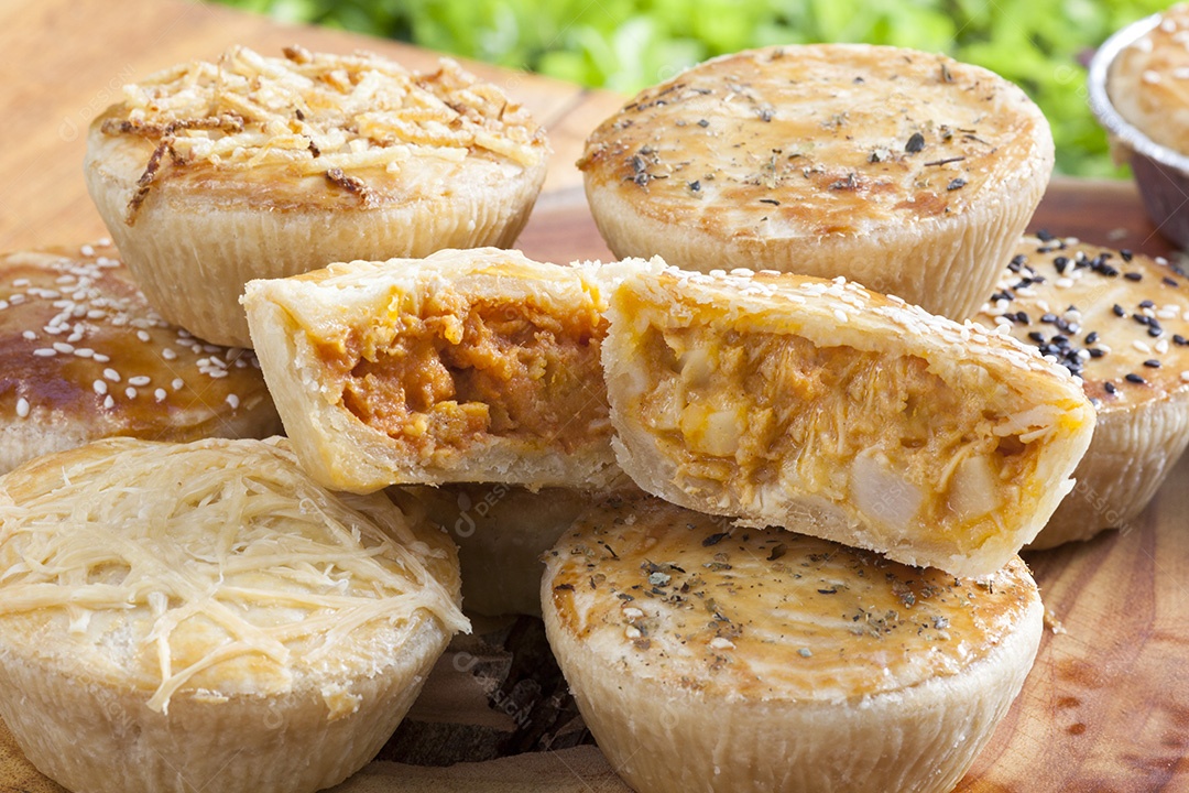 Empada lanche tradicional brasileiro