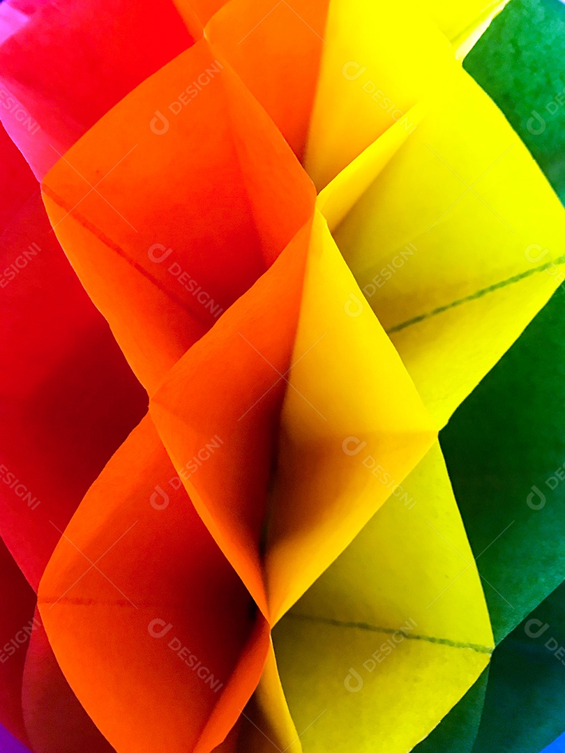 Balão de papel colorido festa junina no brasil