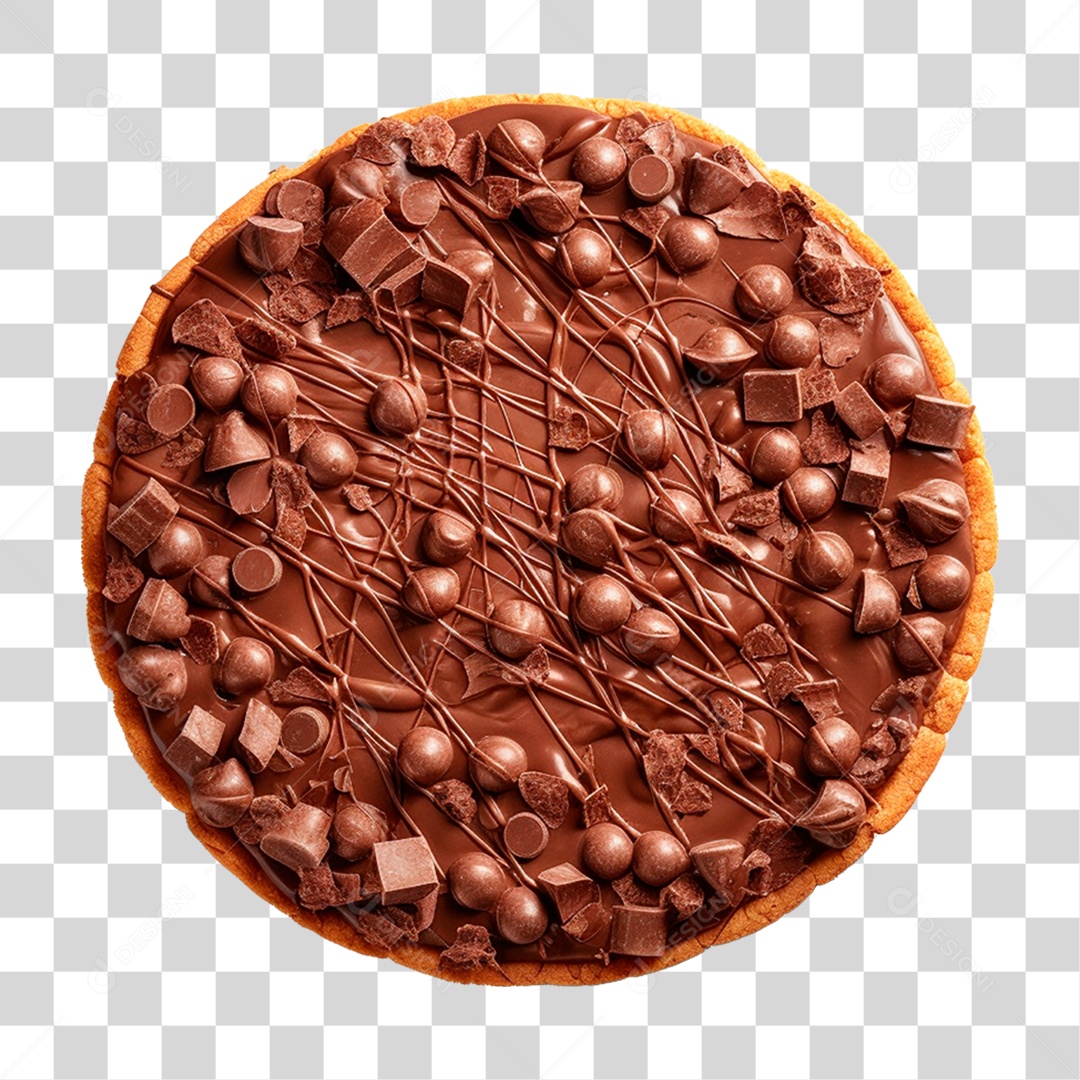 Pizza de Chocolate PNG Transparente