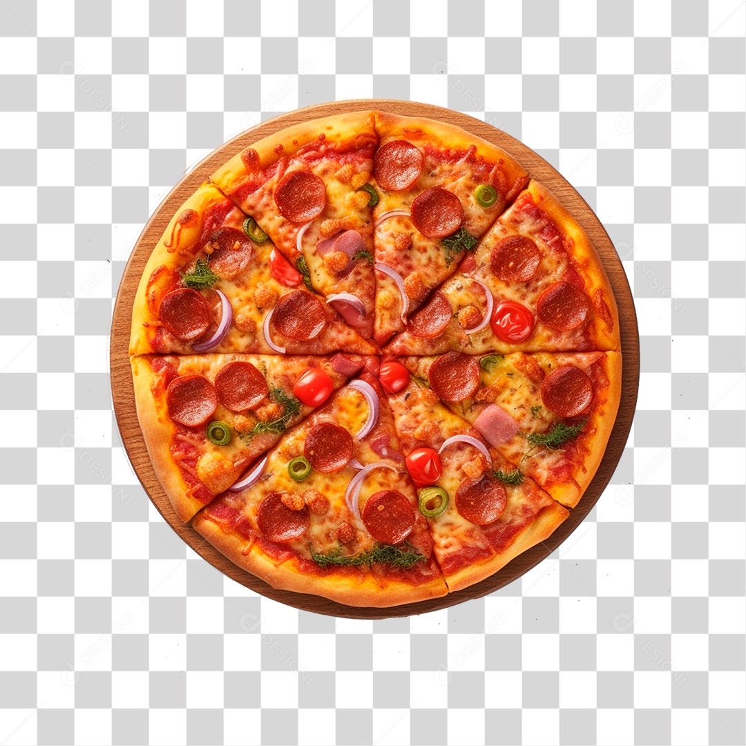 Pizza Calabresa Transparent PNG
