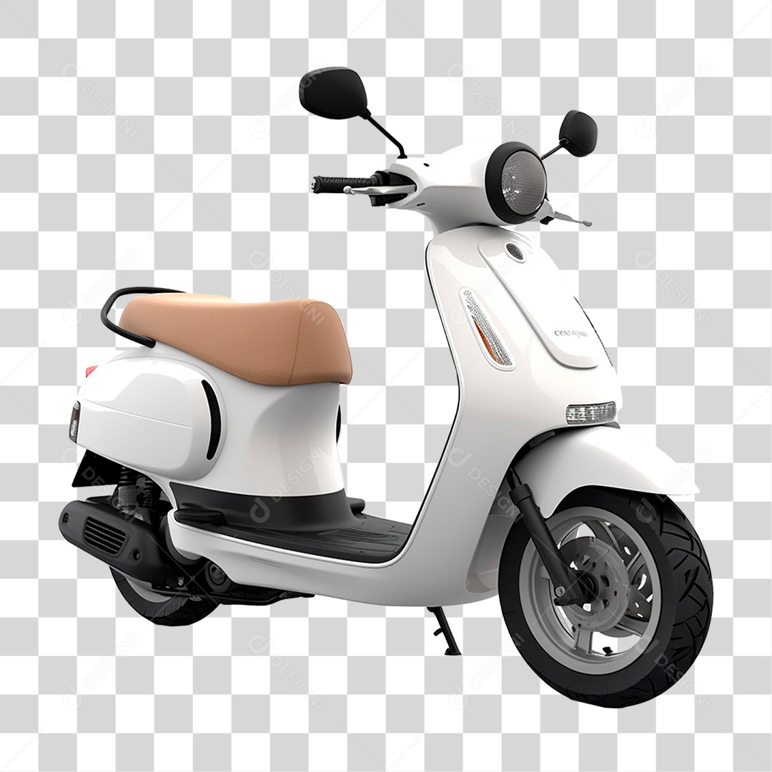 Moto Antiga Scooter PNG Transparente