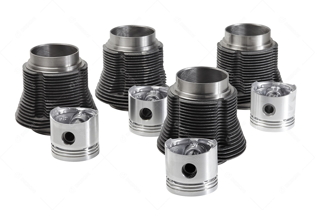 Pistão automotivo de alumínio