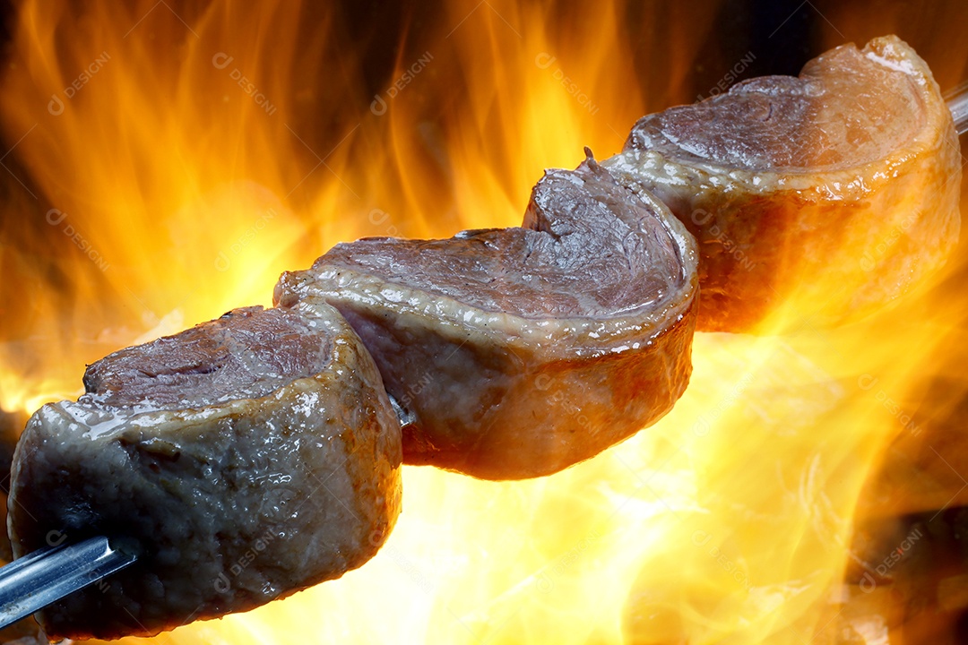Espeto de picanha na brasa