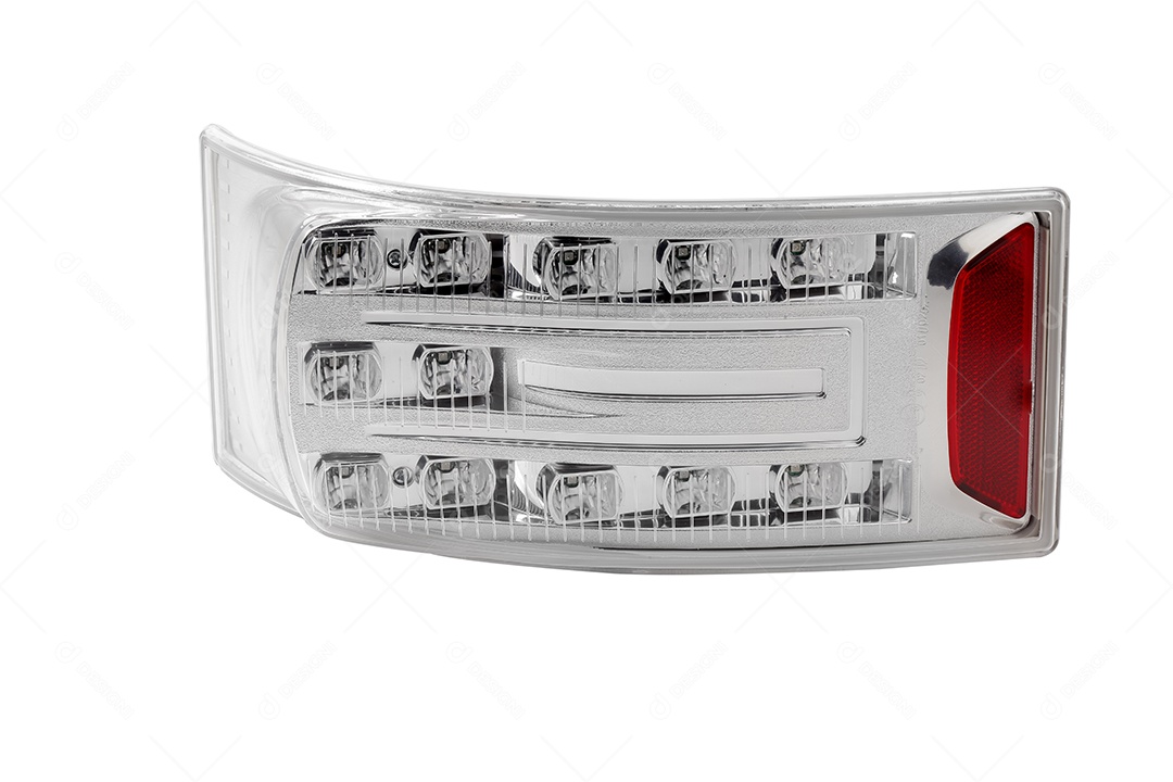 Farol de carro fundo branco