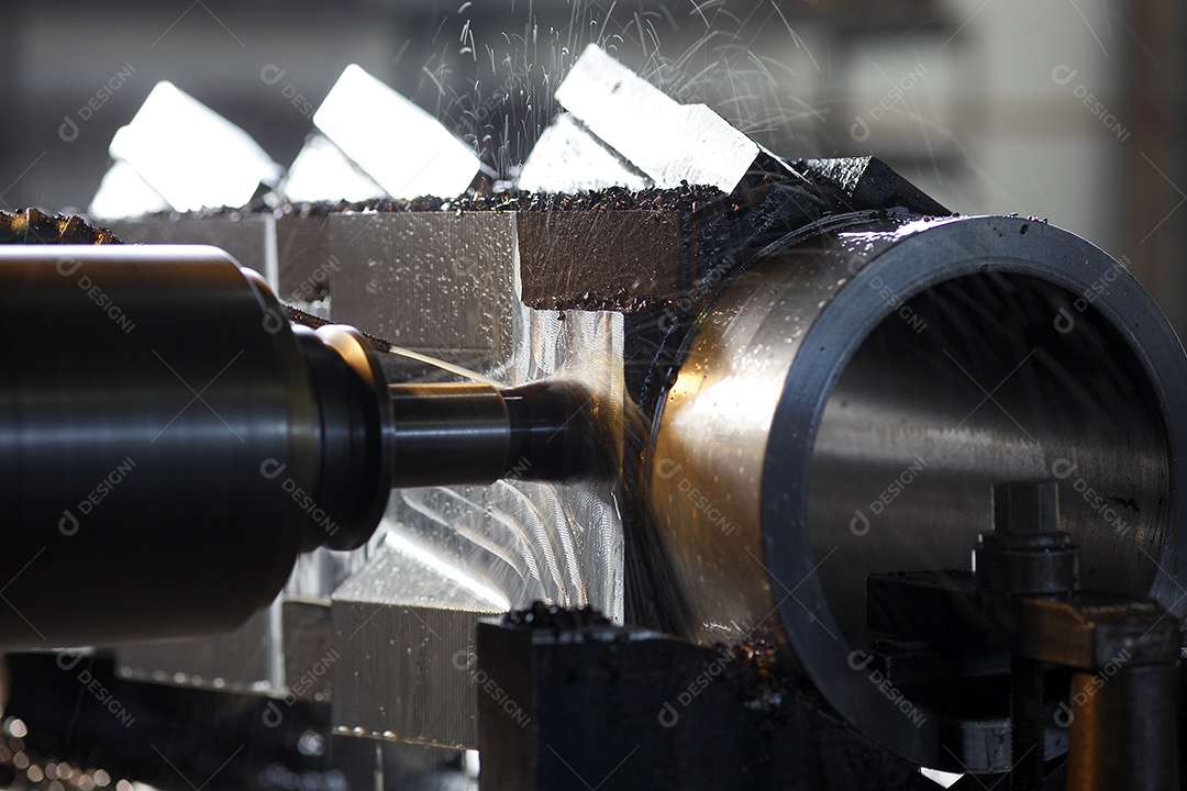 Torno mecânico metalúrgico