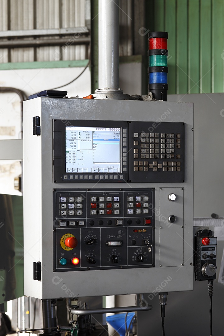 Painel de controle de aço