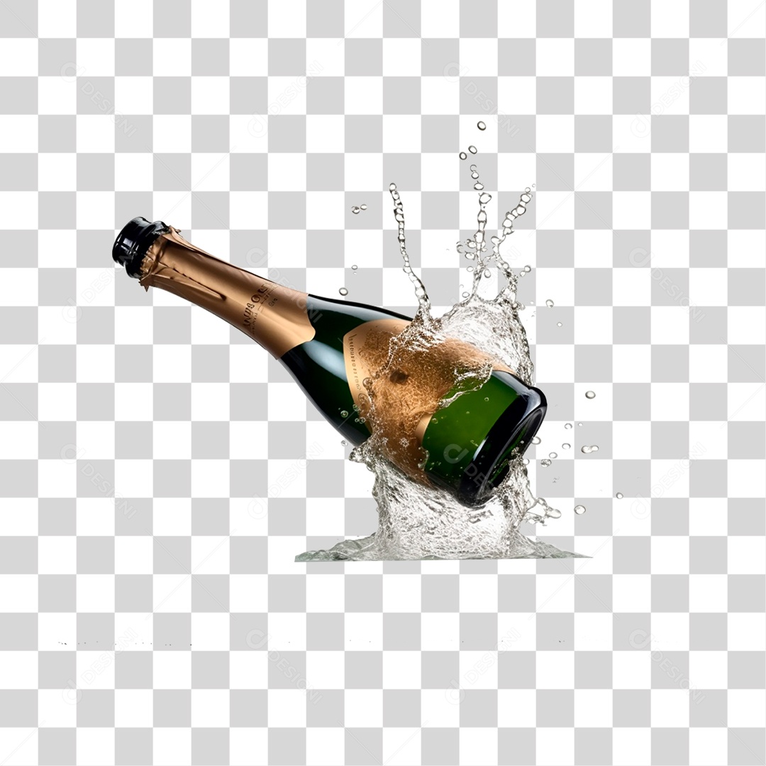 Garrafa de Champanhe PNG Transparente