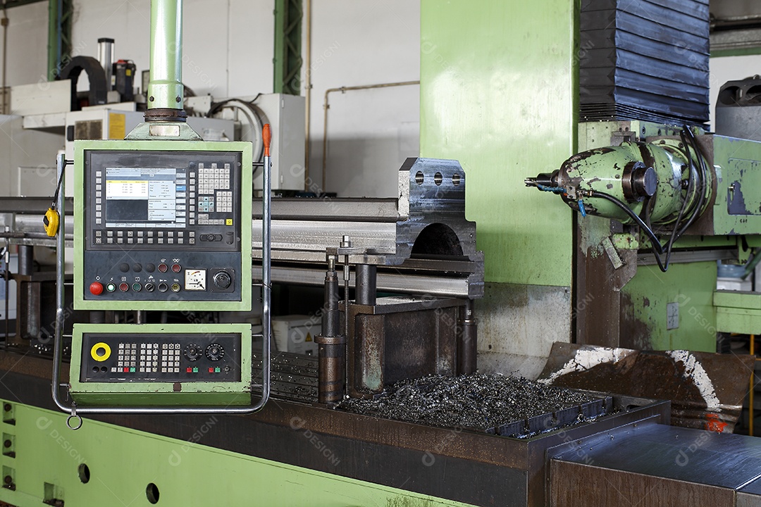 Painel de controle de aço