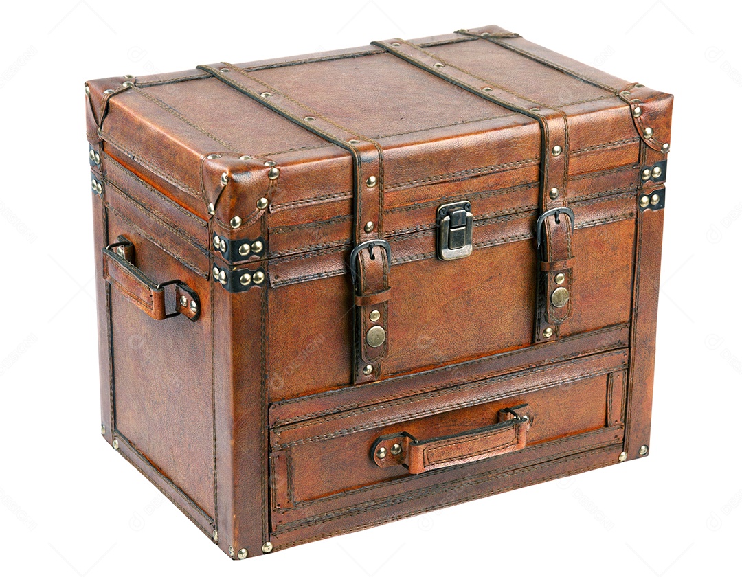 Baú de couro