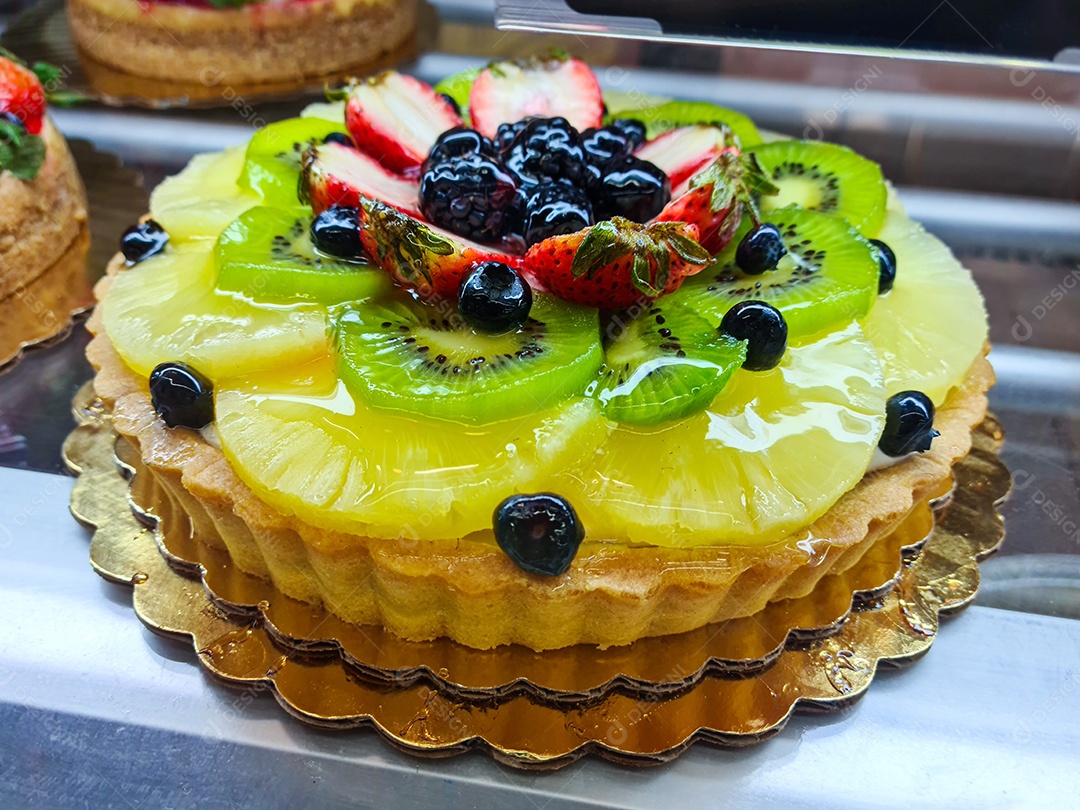 Torta de variadas frutas