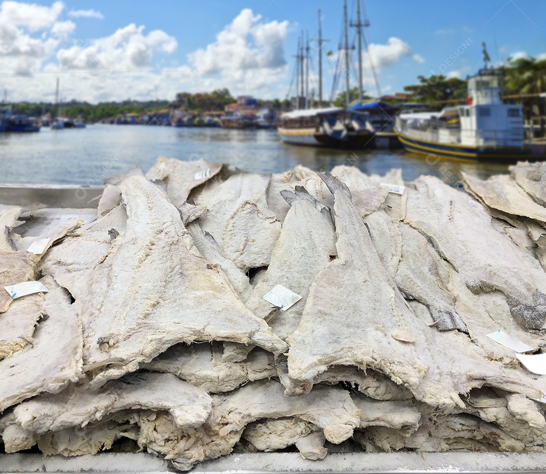 Bacalhau em porto de peixes