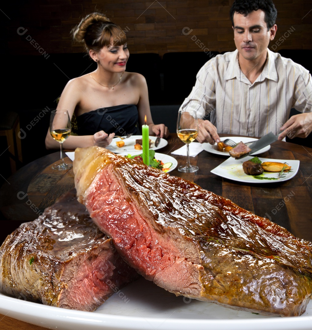 Carne assada ao ponto