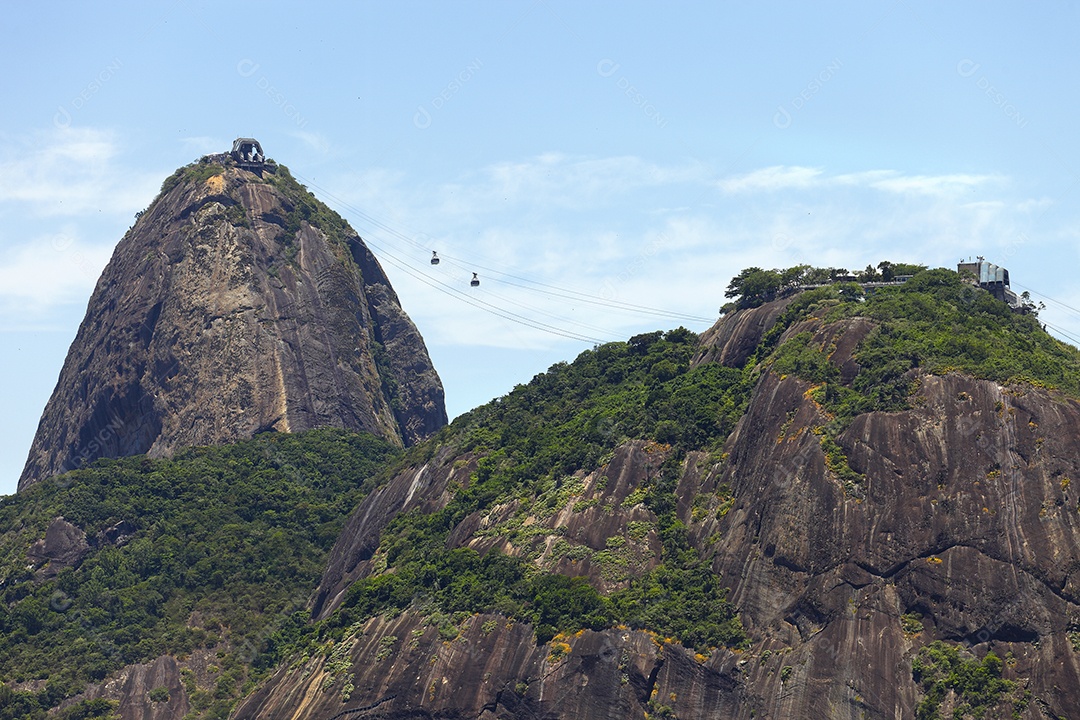 Pão de açúcar contra céu azul