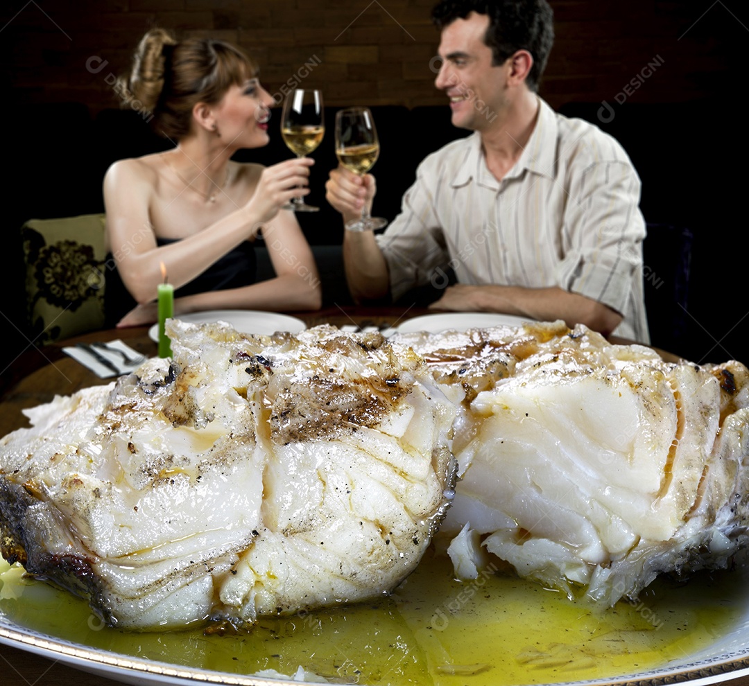 Bacalhau assado com azeite