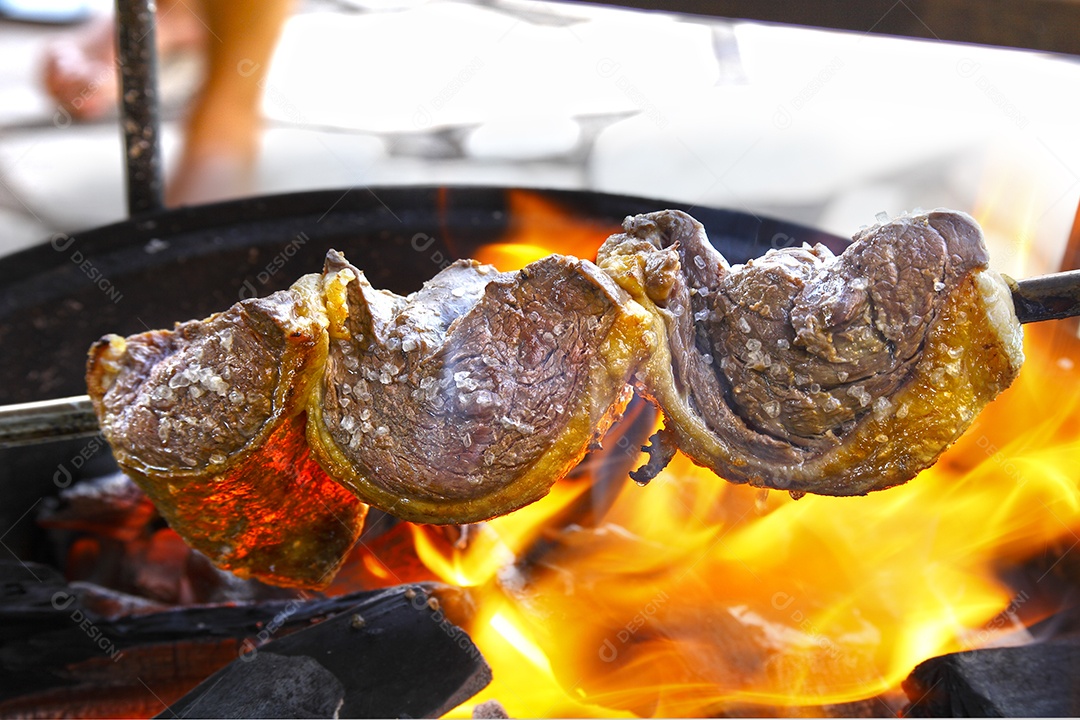Espeto de picanha na brasa