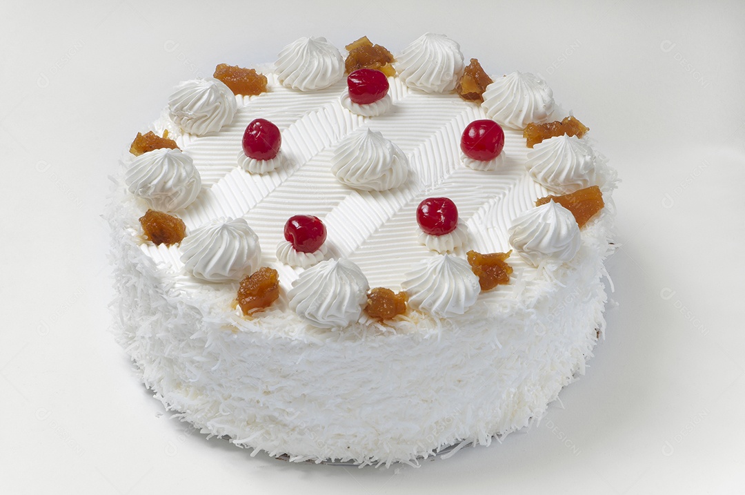 Bolo de abacaxi com côco