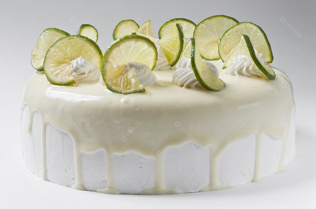 Bolo de limão com ganache