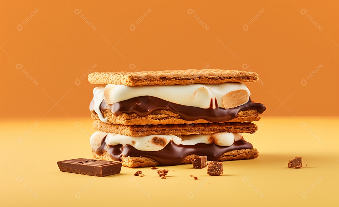 Delicioso doce de Smore