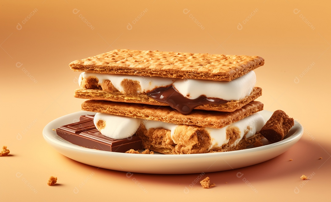 Delicioso doce de Smore