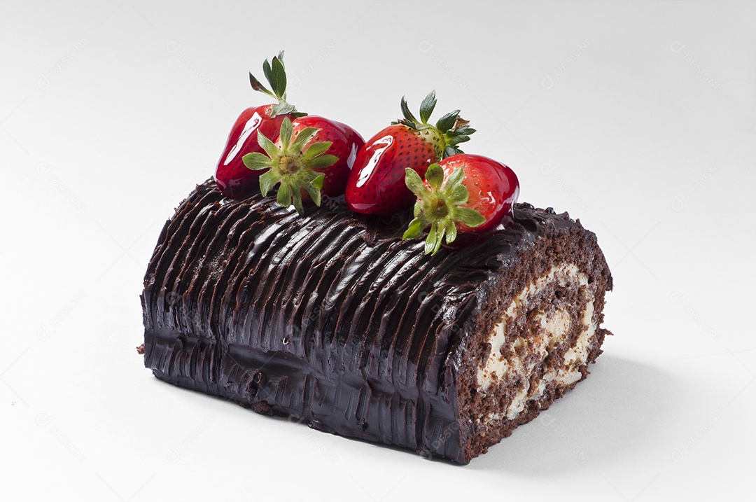 Tronco prestígio com morango