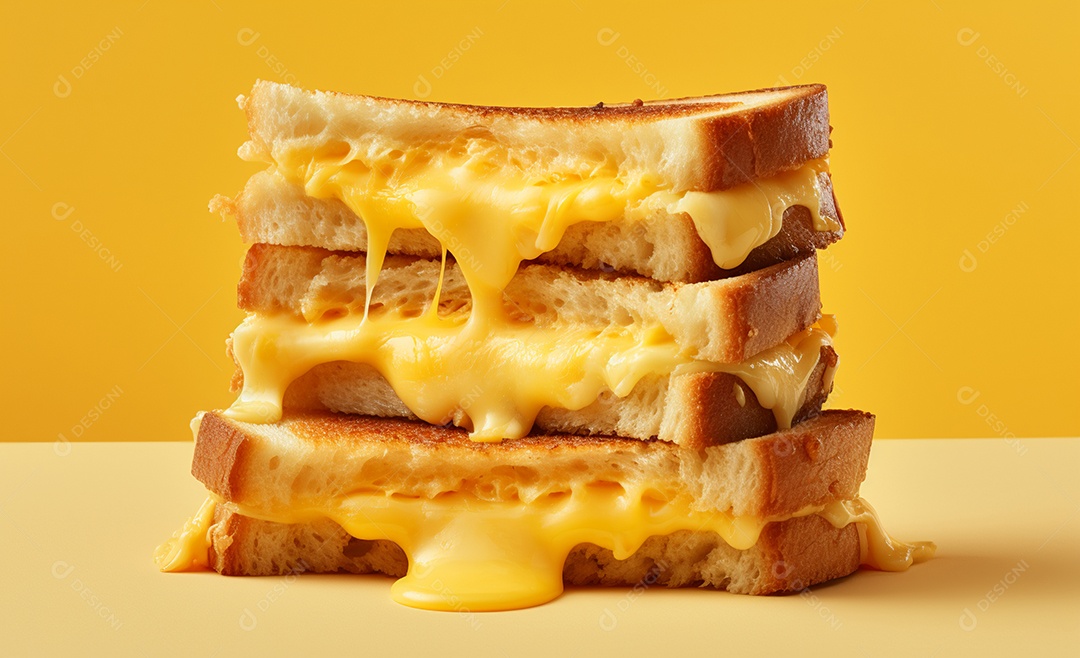 Delicioso misto quente com queijo