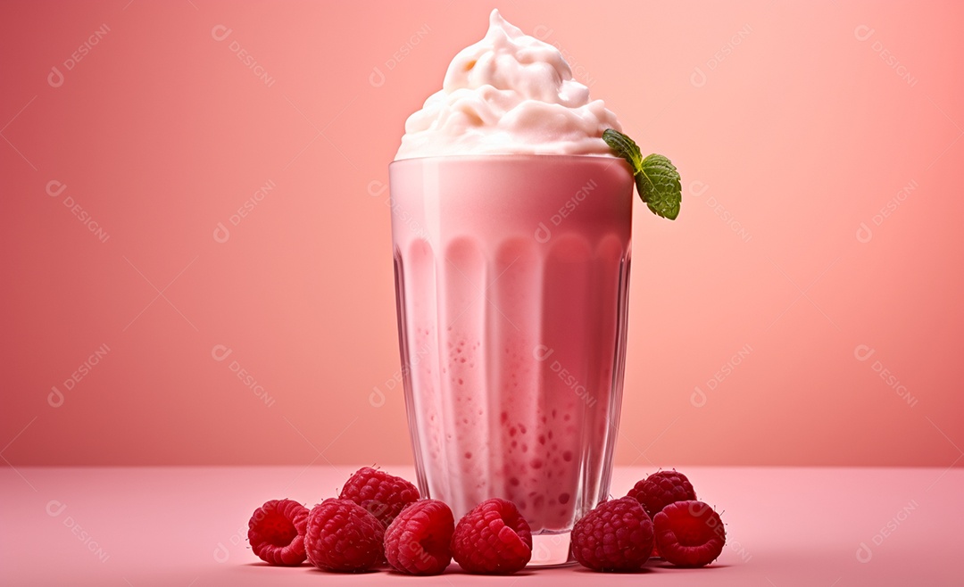 Delicioso milkshake de morango