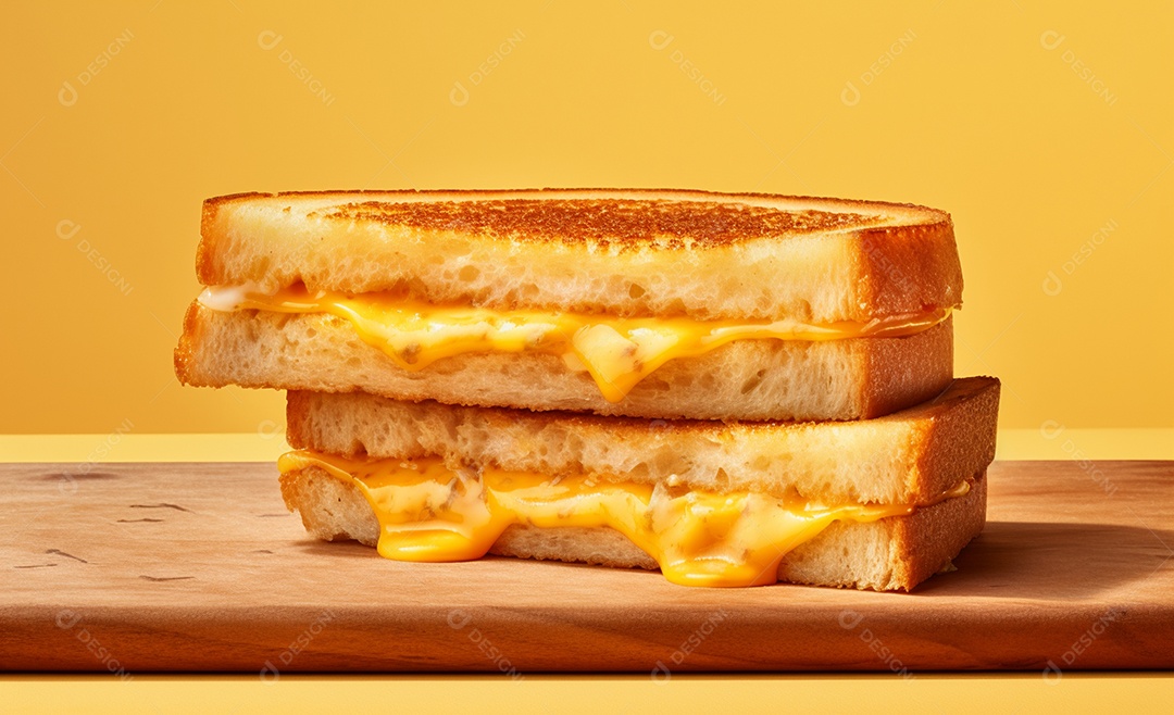 Delicioso misto quente com queijo