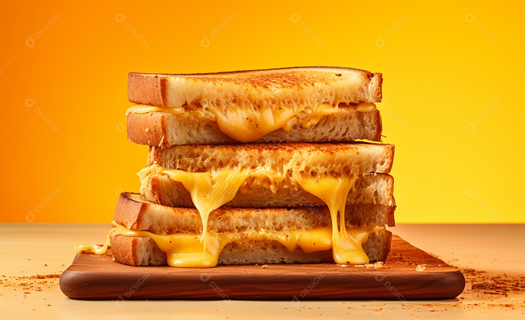 Delicioso misto quente com queijo