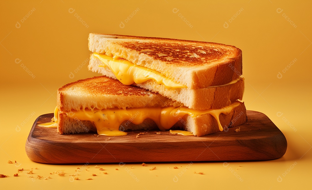 Delicioso misto quente com queijo