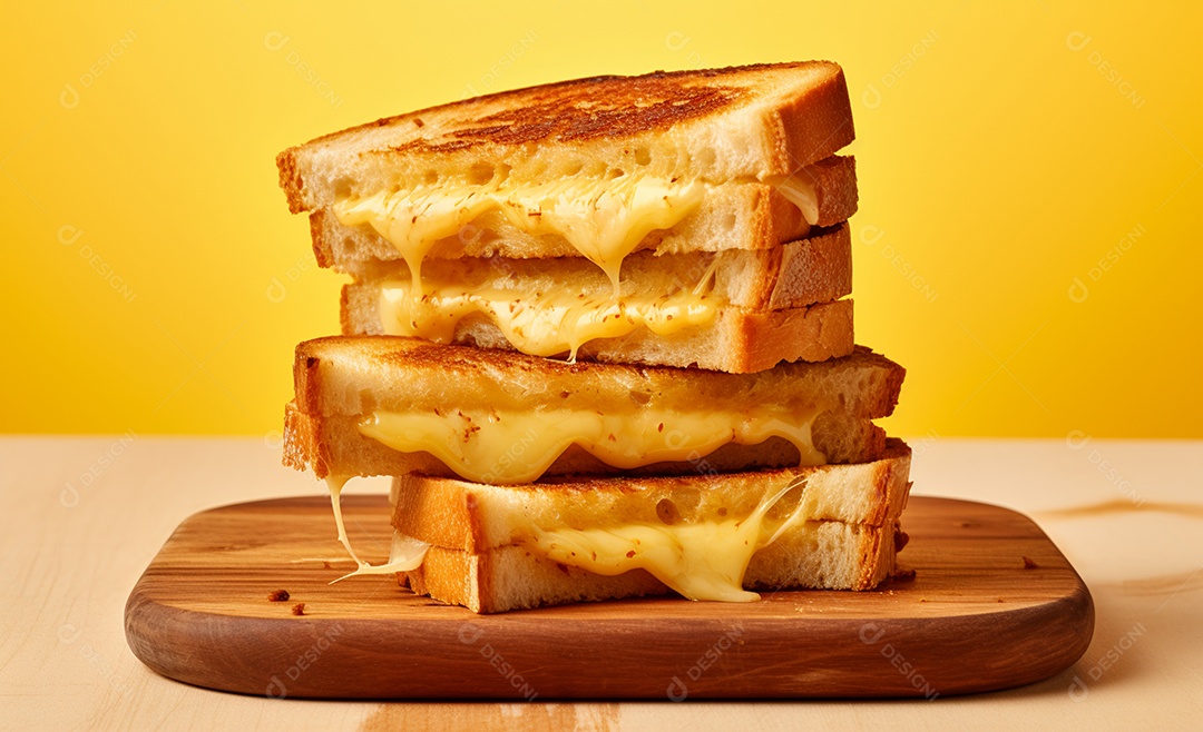 Delicioso misto quente com queijo