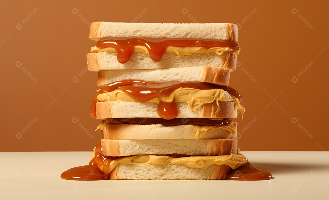 Delicioso lanche misto quente