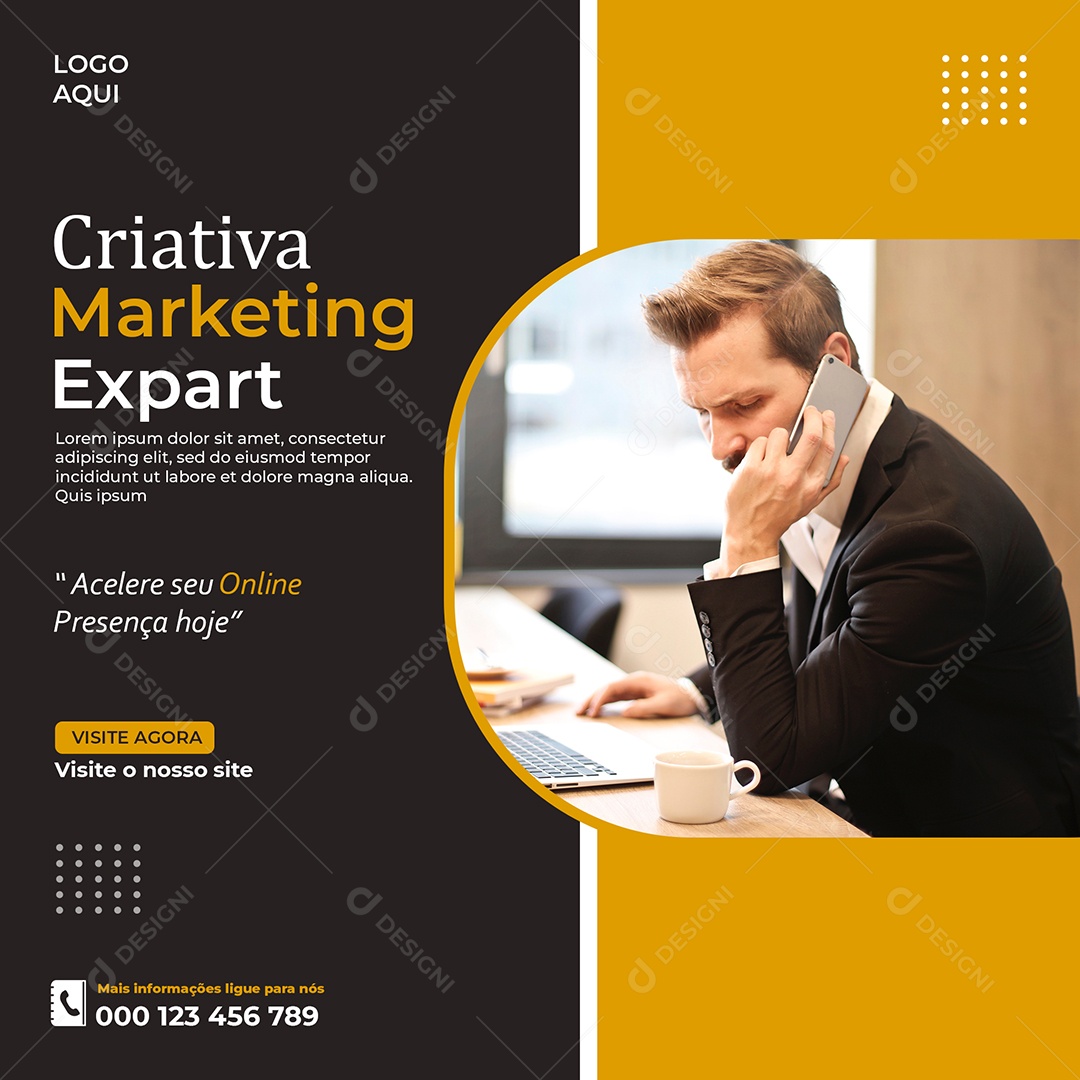 Social Media Marketing Expart PSD Editável