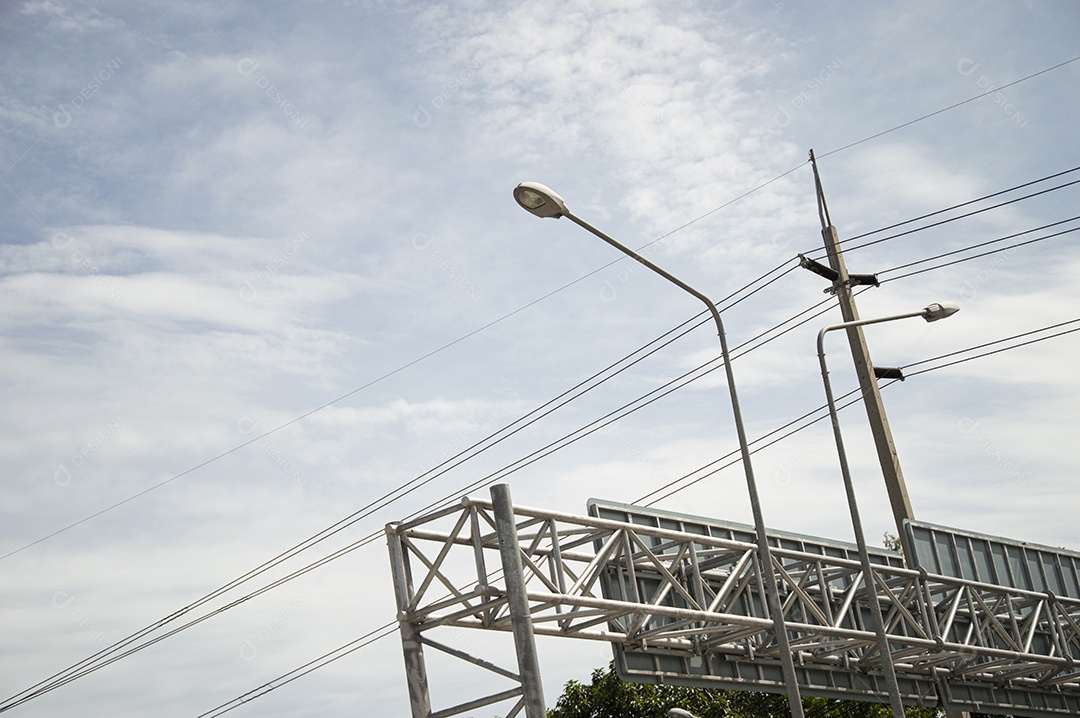 Imagem de luz noturna de luz de rua