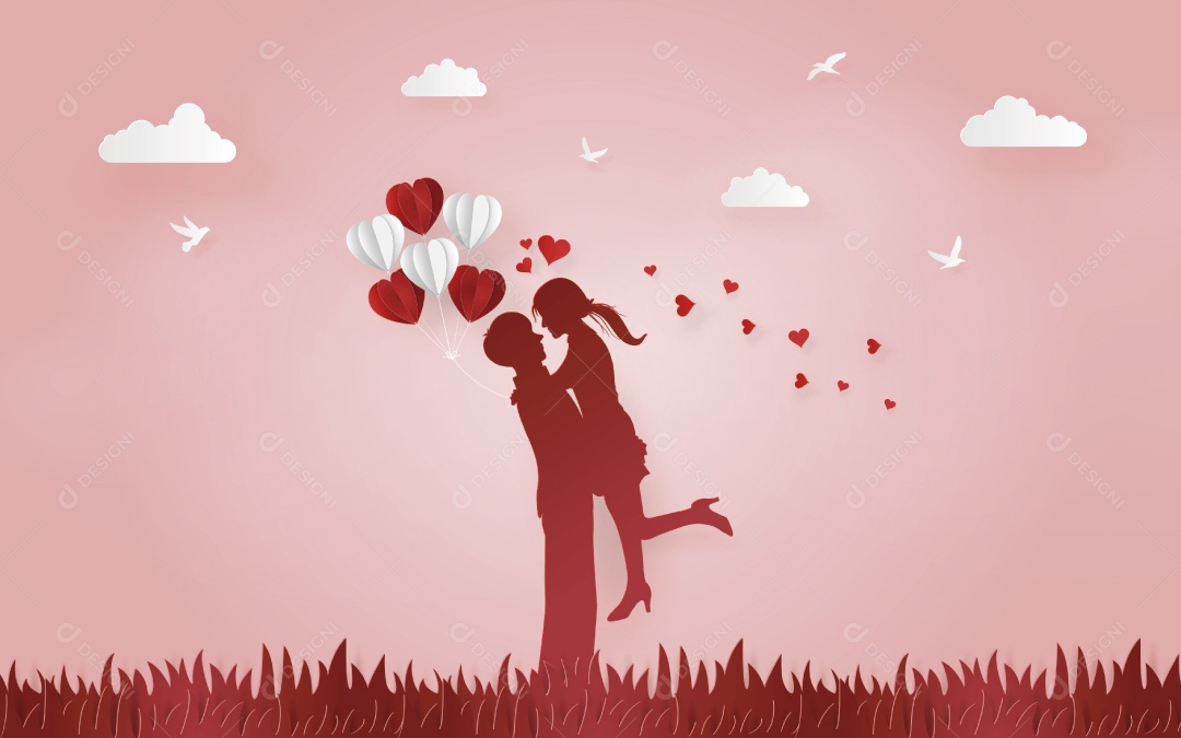 Ilustração do Dia dos Namorados Vetor EPS
