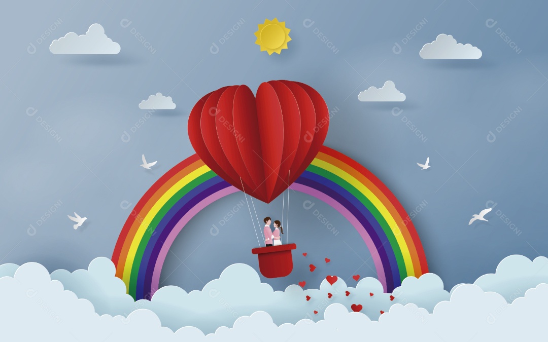 Ilustração do Dia dos Namorados Vetor EPS