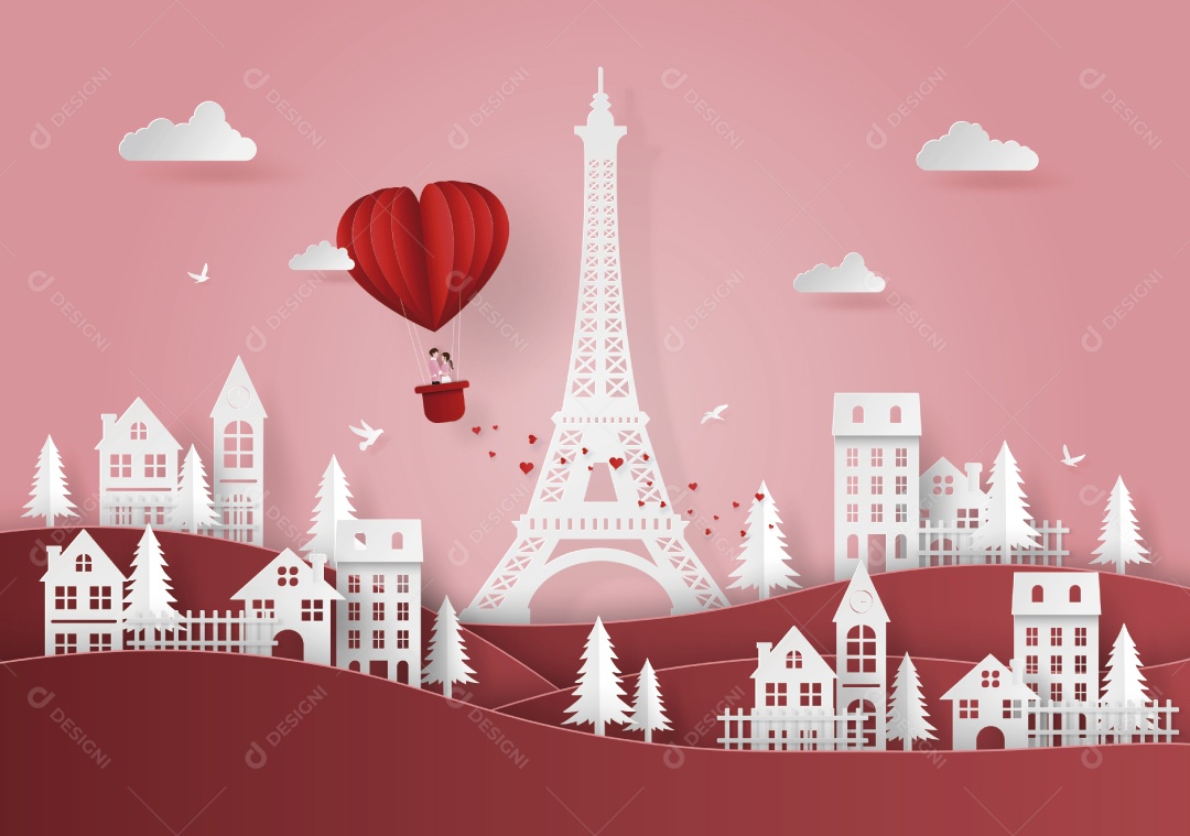 Ilustração do Dia dos Namorados Vetor EPS