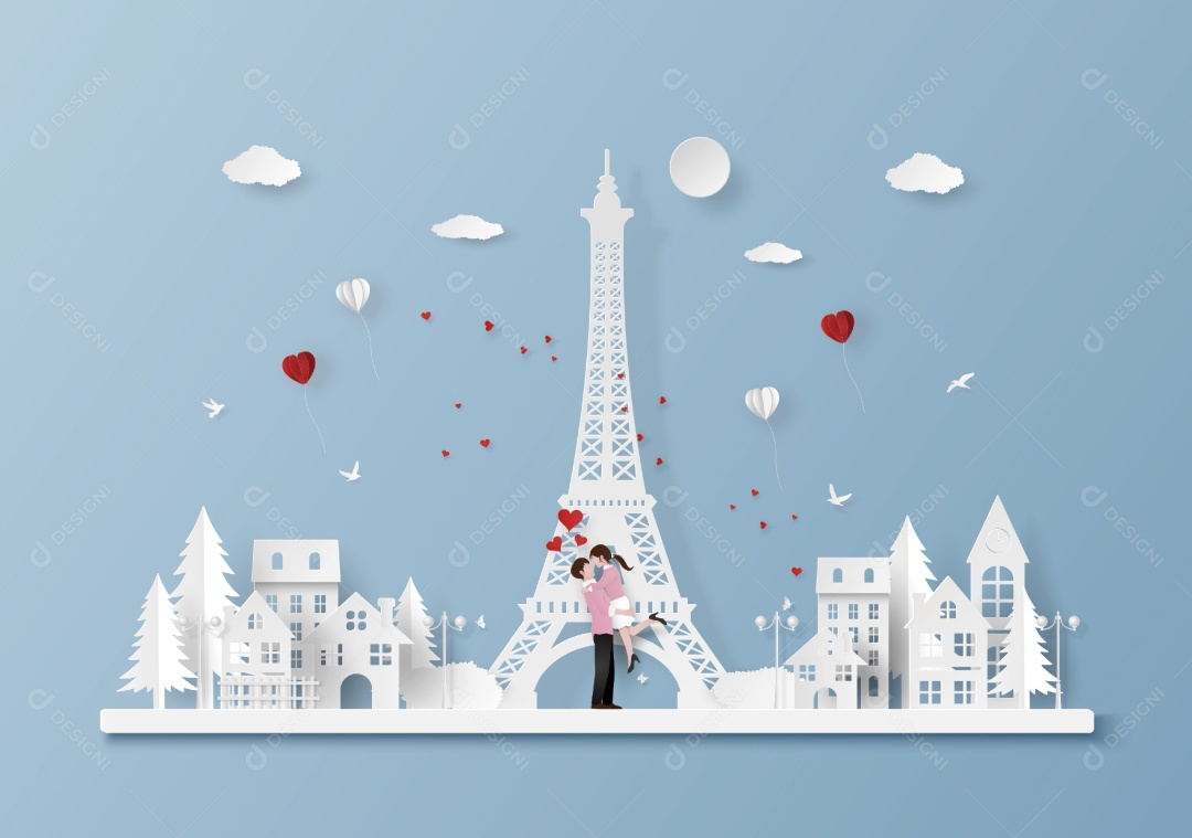 Ilustração do Dia dos Namorados Vetor EPS