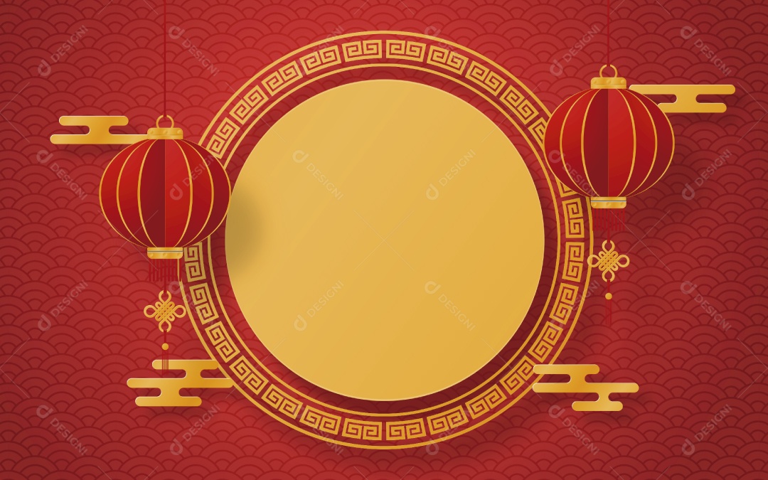 Feliz Ano Novo Chinês Vetor EPS