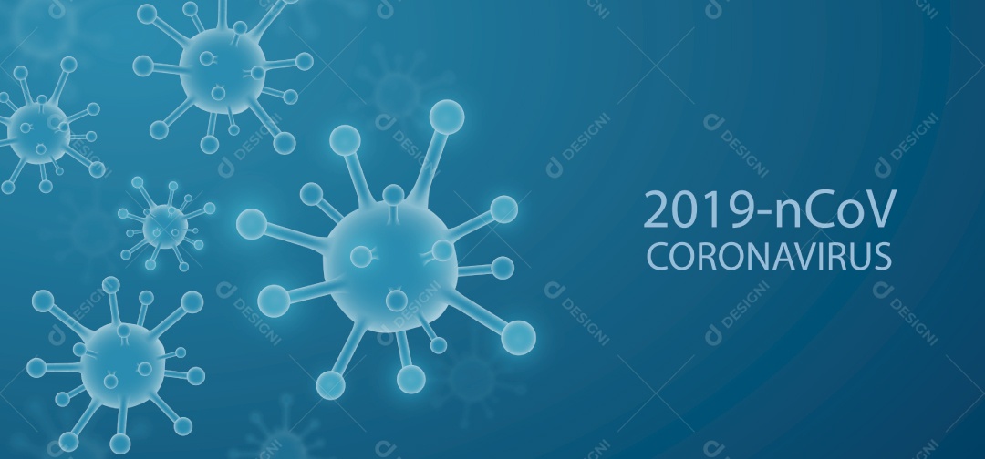 Ilustração do Coronavírus Vetor EPS