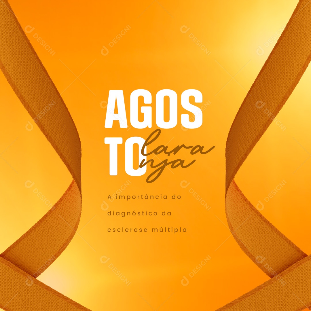 Agosto Laranja A importância de Diagnosticar Social Media PSD Editável