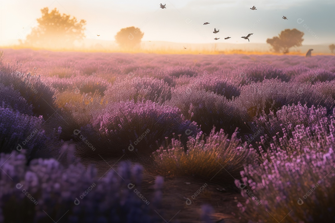 Lindas flores sobre uma campo