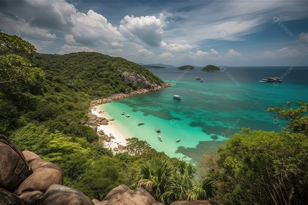 Linda paisagem de praia